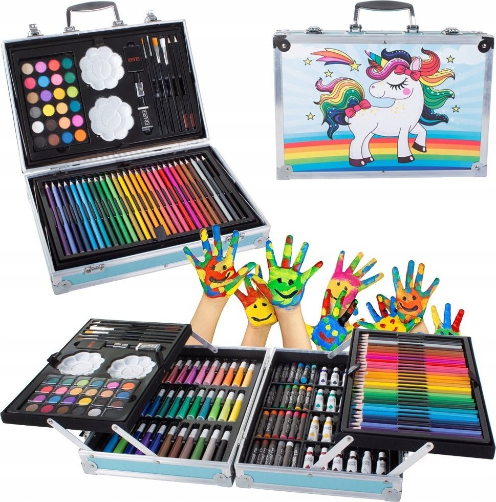 Verk ZESTAW ARTYSTYCZNY DO MALOWANIA W WALIZCE 145 szt