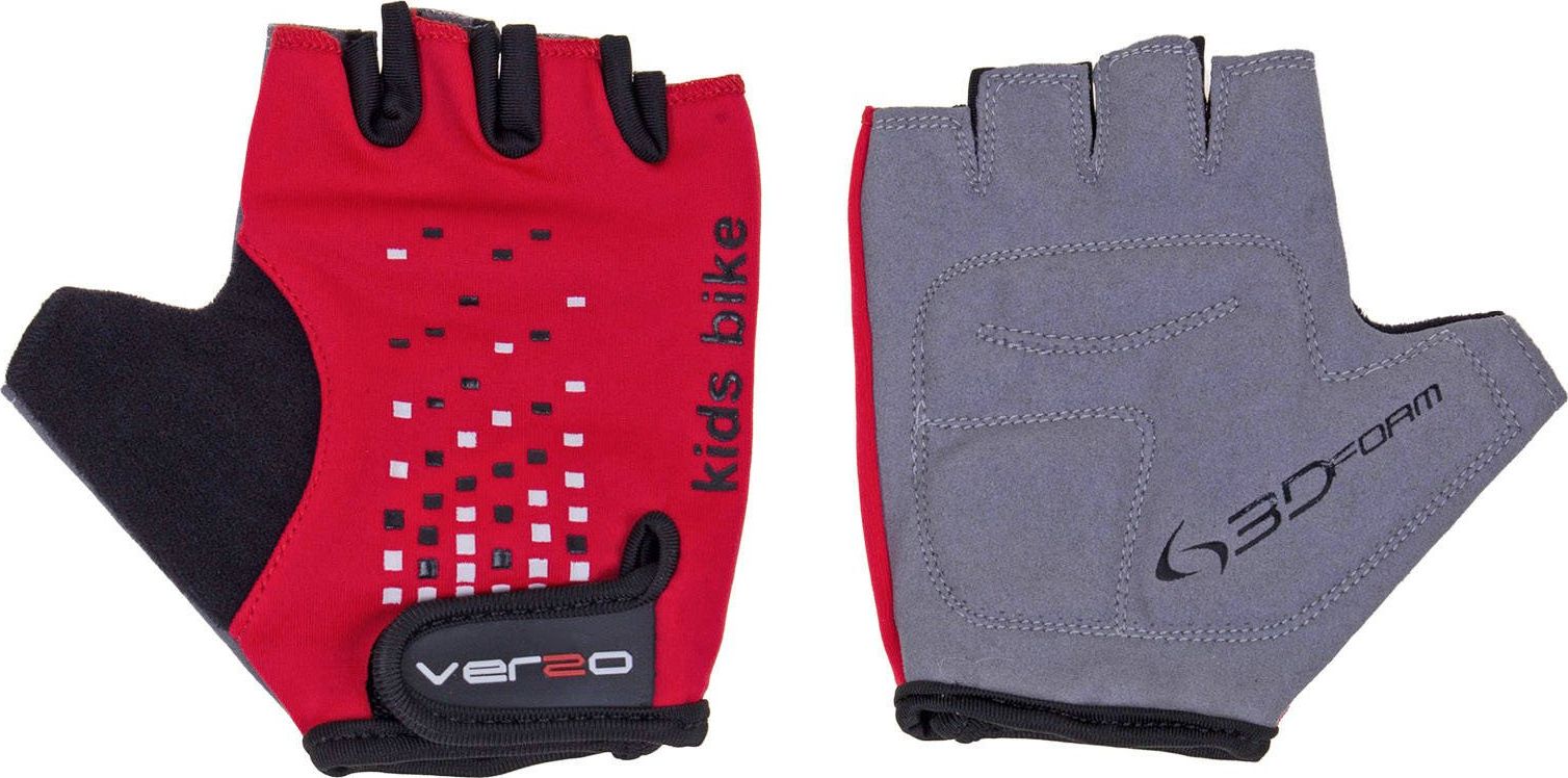 Verso Rękawiczki rowerowe dziecięce Verso SB-01-8809-B czerwone XXS