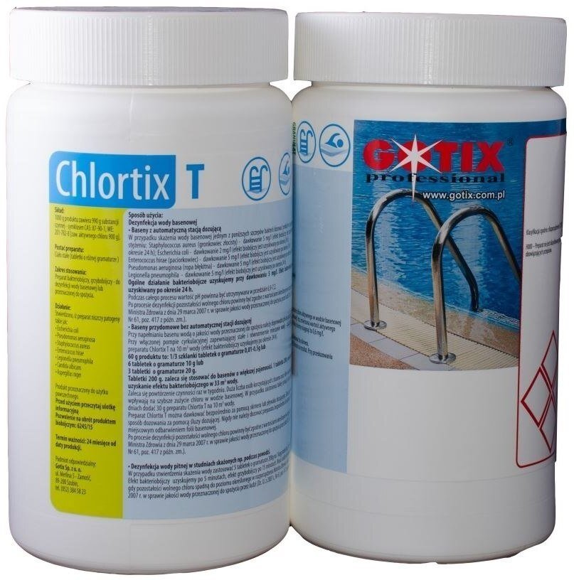 Chlor Tabletki 20g do Basenu Chlortix T 1kg EDUKAMP