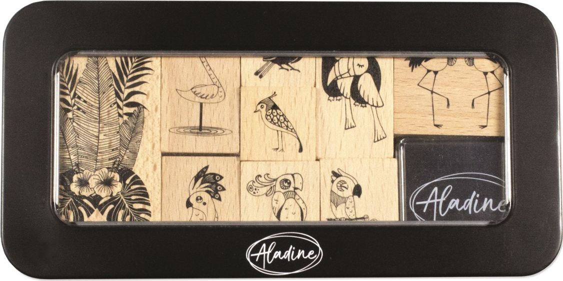 Aladine Stempelki w Pudełku Ptaki Tropikalne