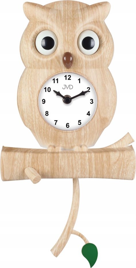 JVD Zegar ścienny JVD HE21.4 dziecięcy z wahadłem sowa 20x40 cm .