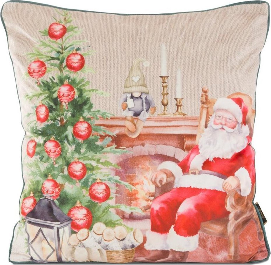 Eurofirany POSZEWKA ŚWIATECZNA 129 45 X 45 CM BEŻOWY