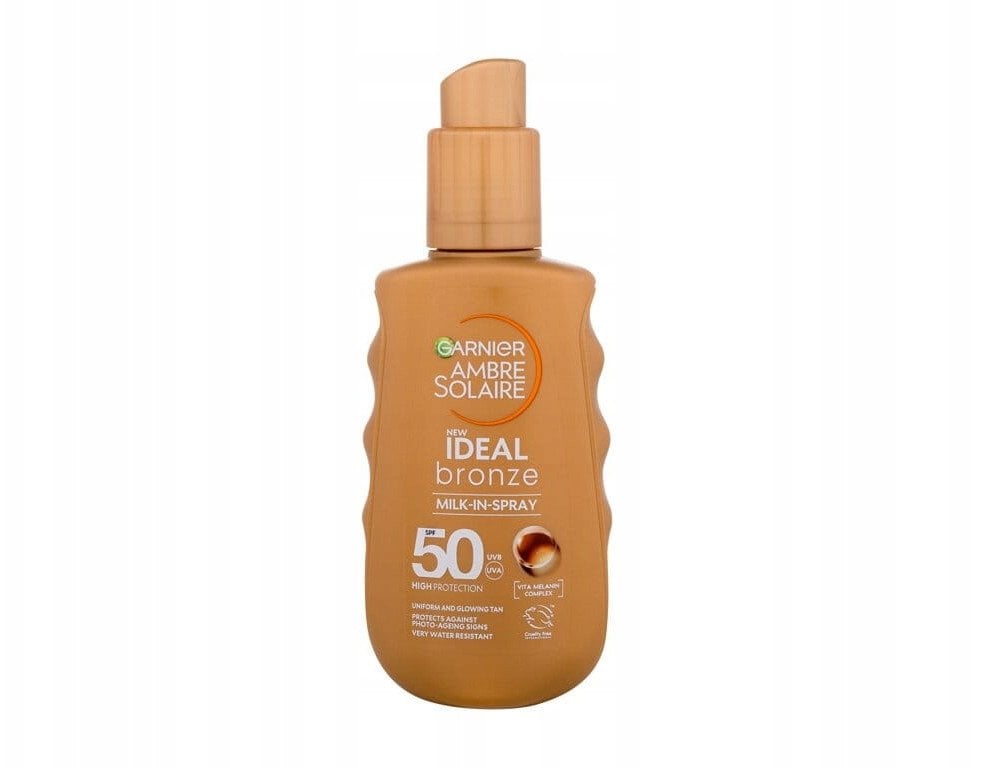 Įdegį suteikiantis purškiklis kūnui Garnier Ambre Solaire Ideal Bronze SPF50, 150 ml