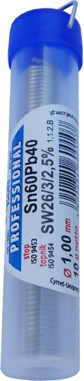 Mojeledy Cyna fiolka 1mm 10g spoiwo lutownicze (Sn60Pb40)