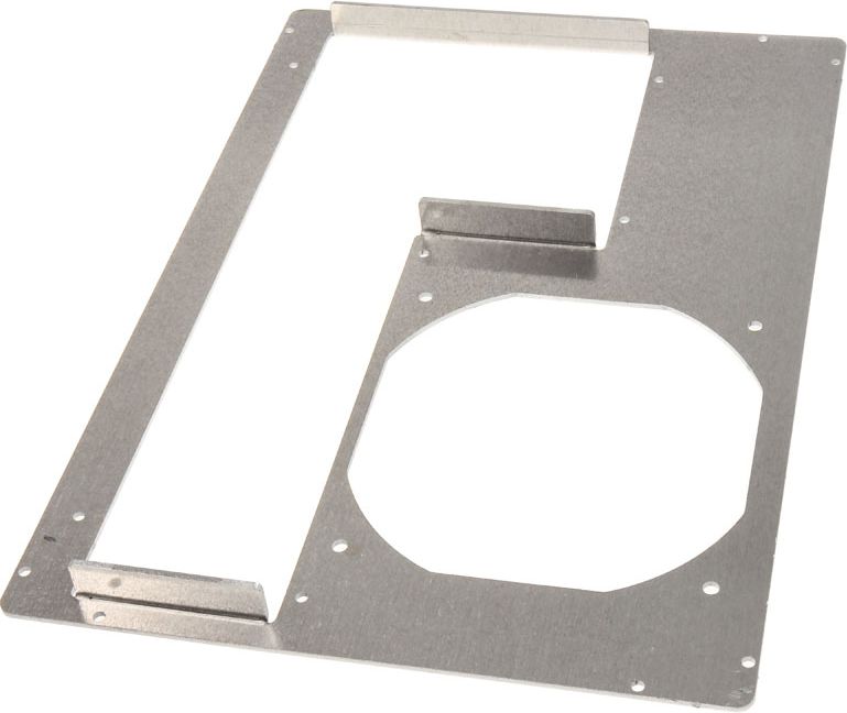 DimasTech Płyta tylna obudowy Micro-ATX, 5 gniazd, Srebrna (S0022RW)