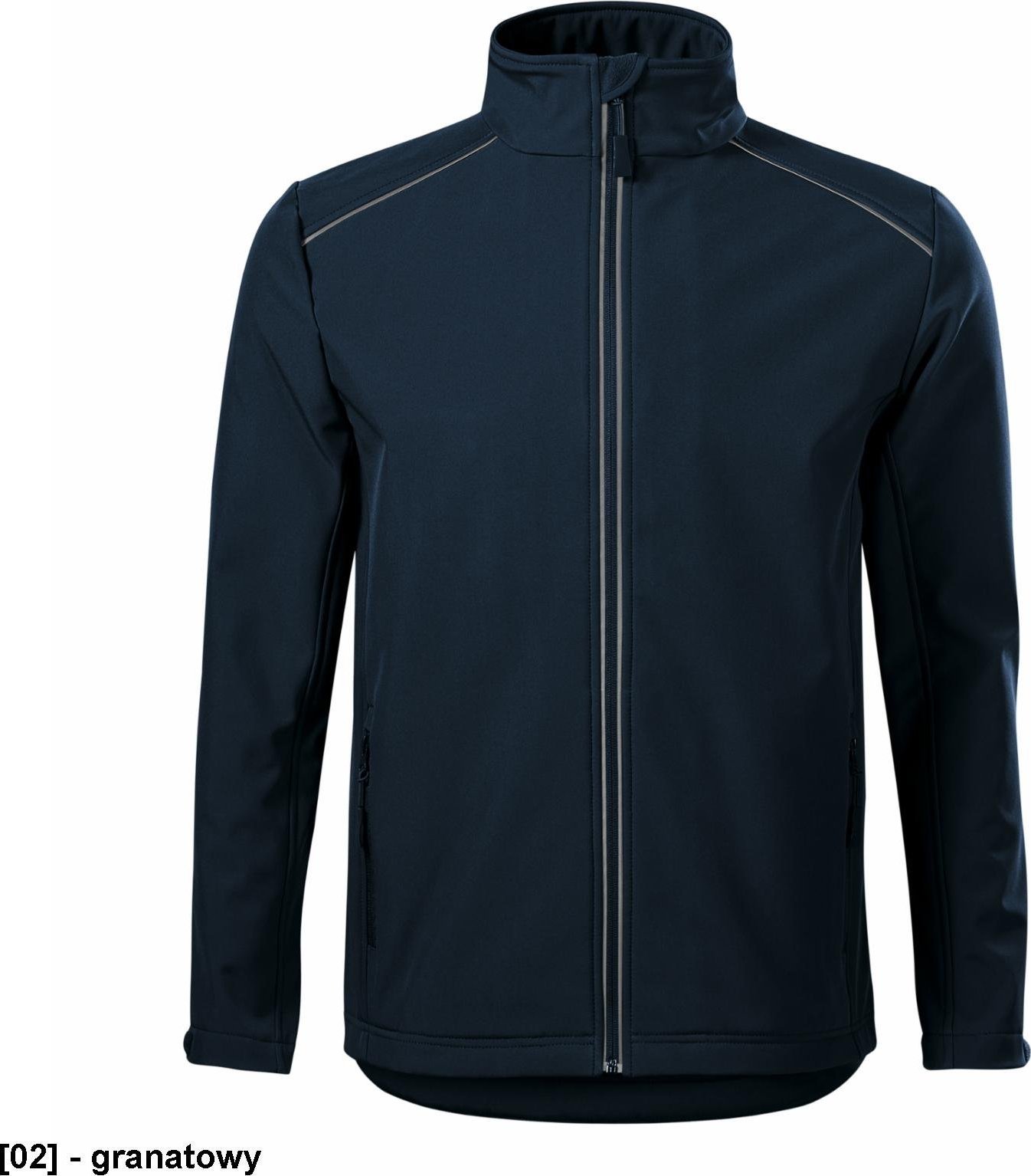 MALFINI Valley 536 - ADLER - Softshell kurtka męska, 300 g/m, 6% elastan, 94% poliester - granatowy 3XL