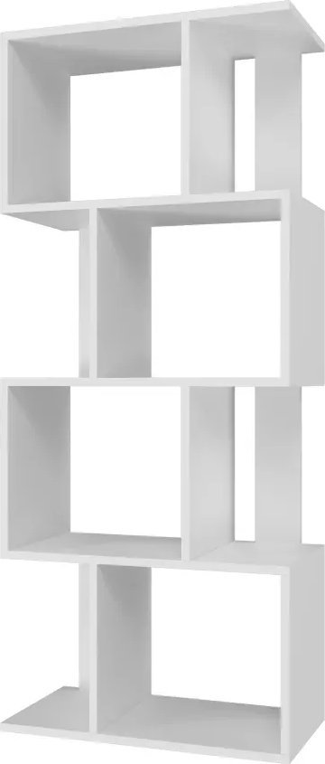 Elior Nowoczesny biały regał - Hubio