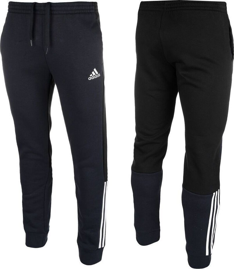 Adidas Spodnie męskie adidas Essentials Colorblock Fleece granatowe HK2884 S