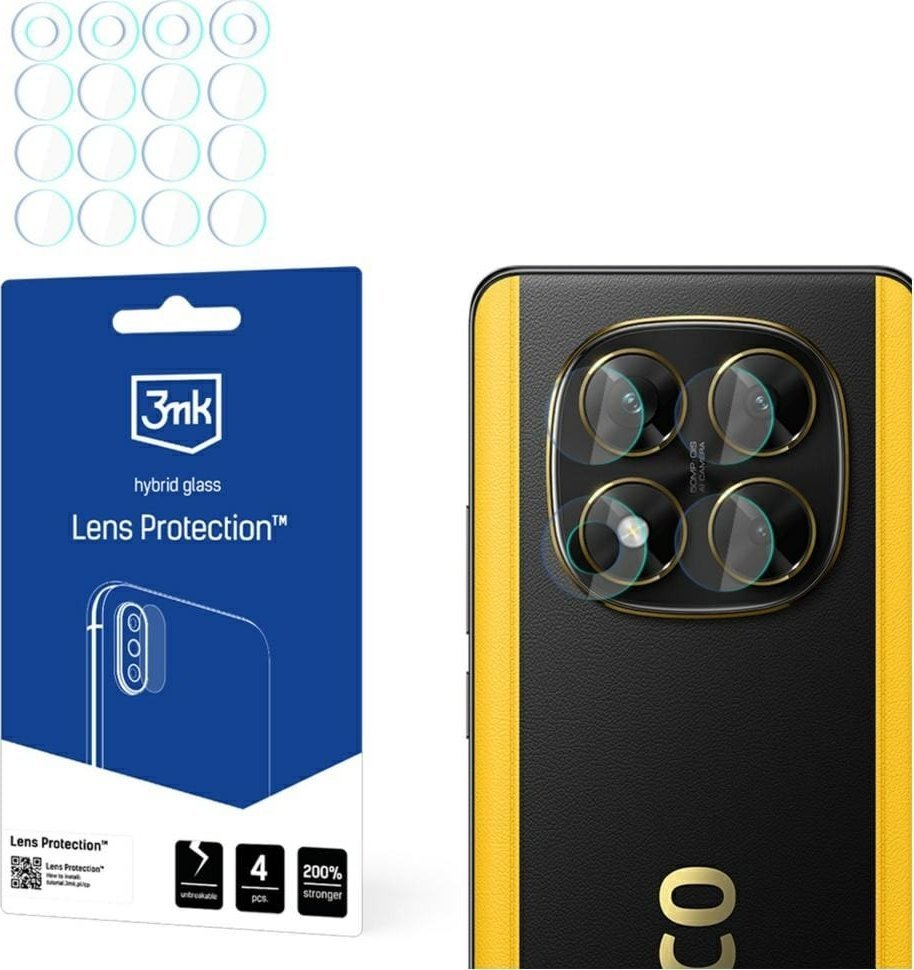Ochrona na obiektyw aparatu 3MK Lens Protect do POCO X7 4szt