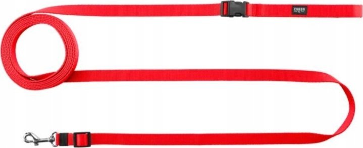 Chaba CHABA SMYCZ SPACEROWA Z PASEM BIODROWYM 20mm/4m CZERWONA