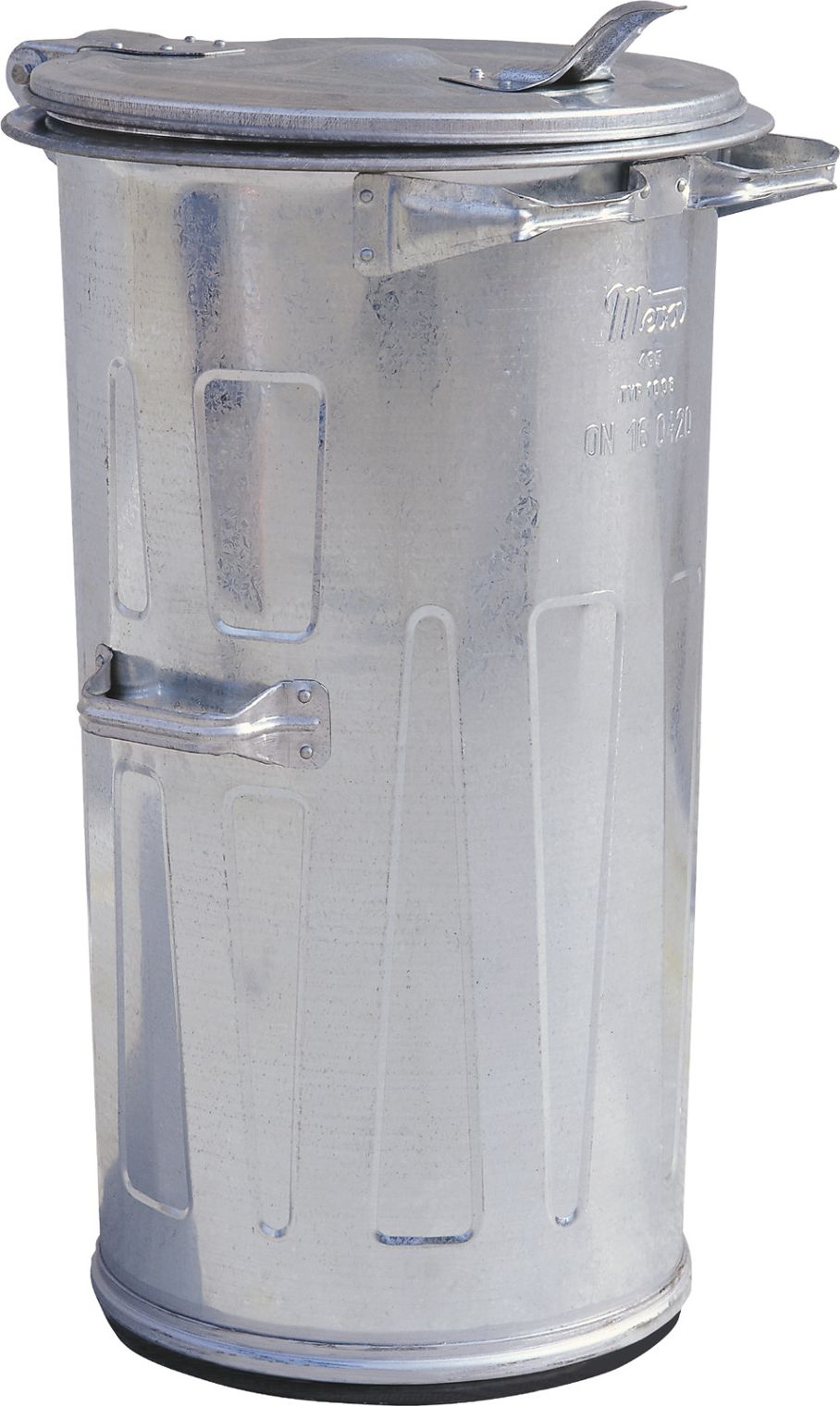 Meva Kubeł kosz na odpady metalowy z blachy ocynkowanej odporny na wysokie temperatury na popiół 110L