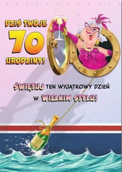 Trend Kartka okolicznościowa Urodziny 70 MF40