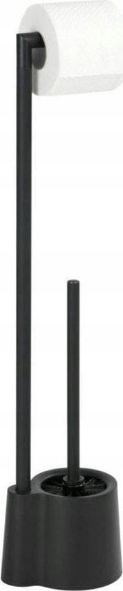 Wenko Stojak na szczotkę do WC i papier toaletowy AVOLA BLACK, Wenko