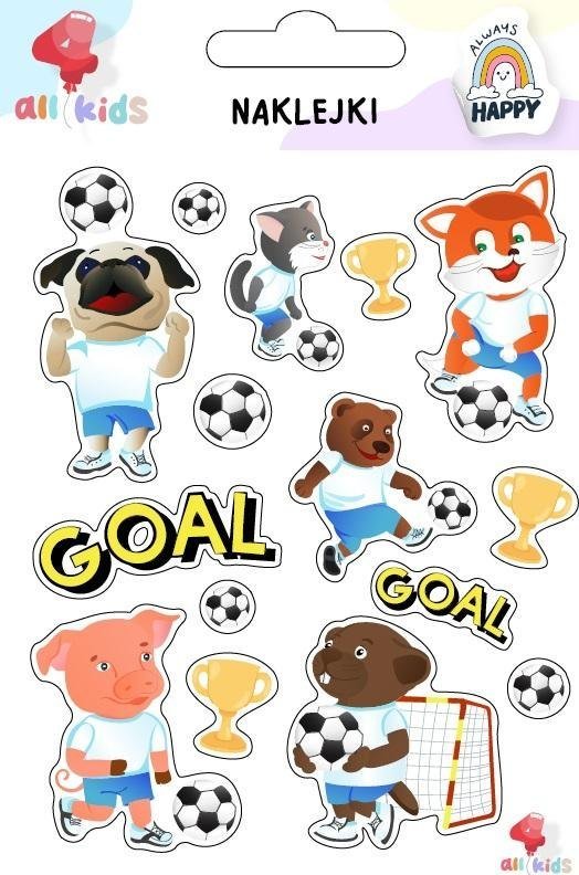 Naklejki dla dzieci Zwierzęta na boisku
