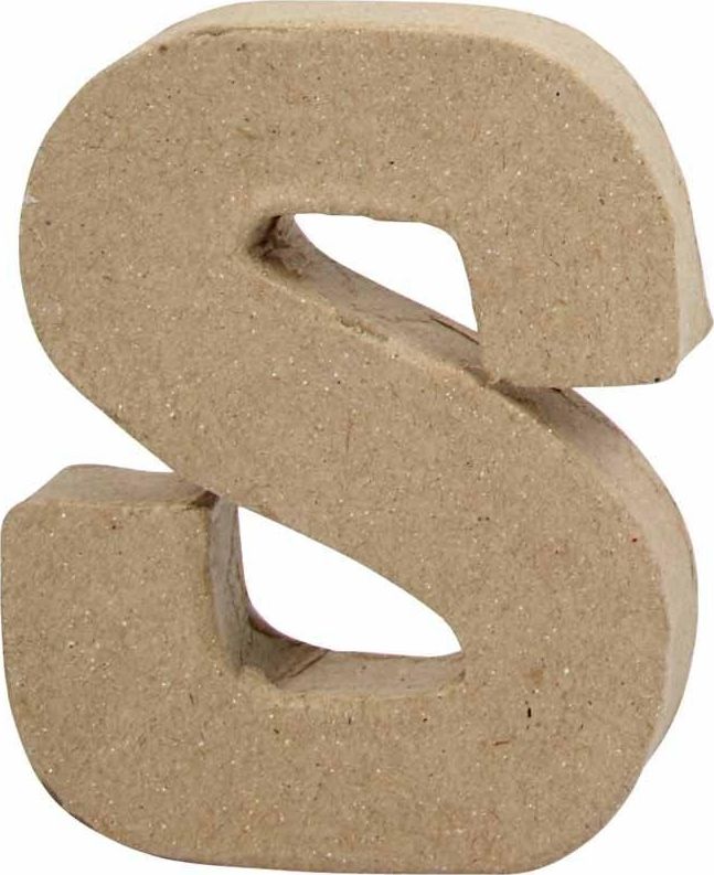 Creativ Company Litera S z papier-mache H: 10 cm