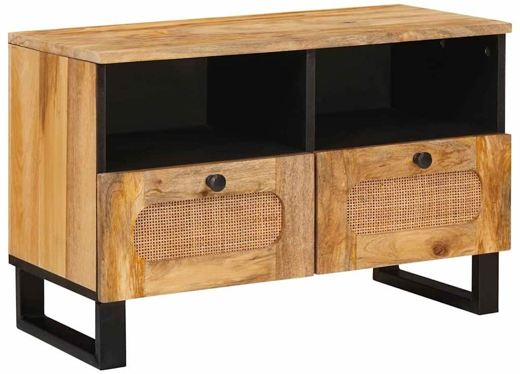 vidaXL Szafka pod telewizor Brązowy 70 x 33,5 x 46 cm Drewno mango