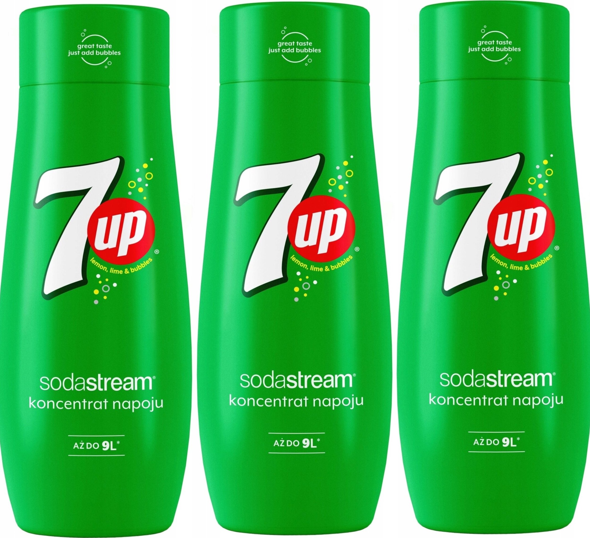 Zestaw 3 koncentratów SodaStream 3x 7UP