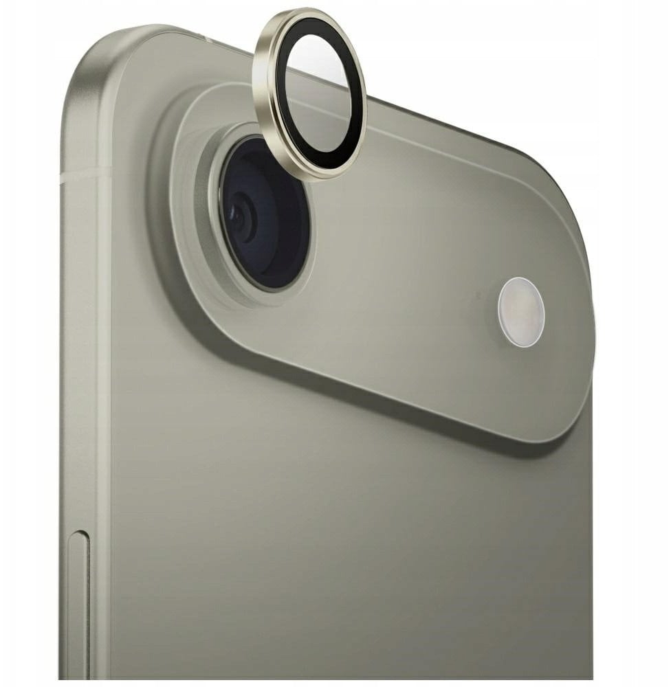 Szklo na obiektyw aparatu UNIQ Optix Aluminium Camera Lens Protector do iPhone Air z aplikatorem zloty