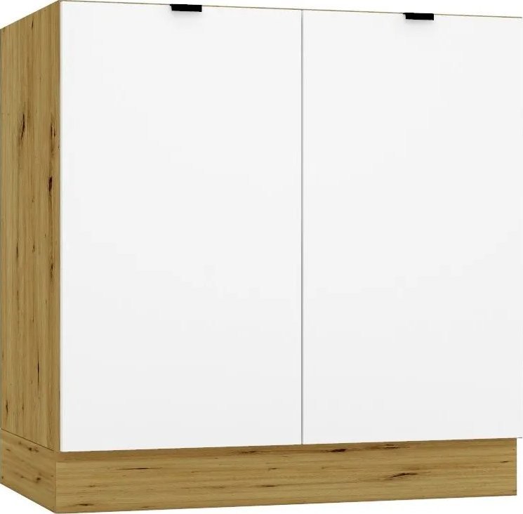 Szafka kuchenna stojąca GIANNA D80 biała alaska/dąb artisan STOLKAR