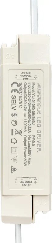 Aigostar Zasilacz driver led oświetlenia panelowego 50W 30-42V 1100mA Zasilacz driver led oświetlenia panelowego 50W 30-42V 1100mA