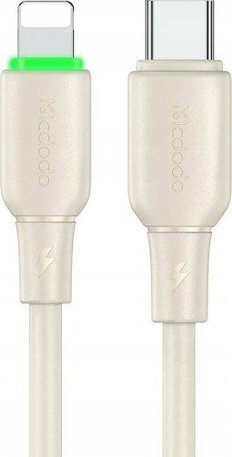 Kabel USB Mcdodo USB-C - Lightning 1.2 m Beżowy (CA-4760)