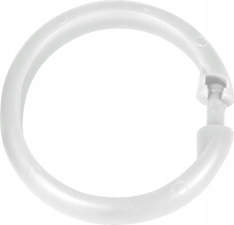 Wenko Haki do zasłony prysznicowej LARGE 12 sztuk, kolor biały, Wenko