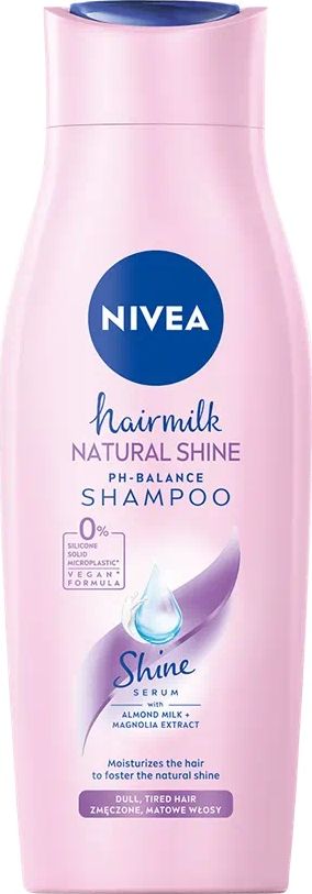 NIVEA Polska Hair Milk Natural Shine Mild Szampon do włosów 400ml