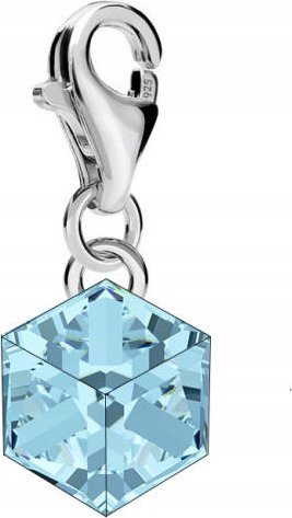 Radziszewska Jewellery Srebrny Charms kostka 6MM kryształ różne kolory