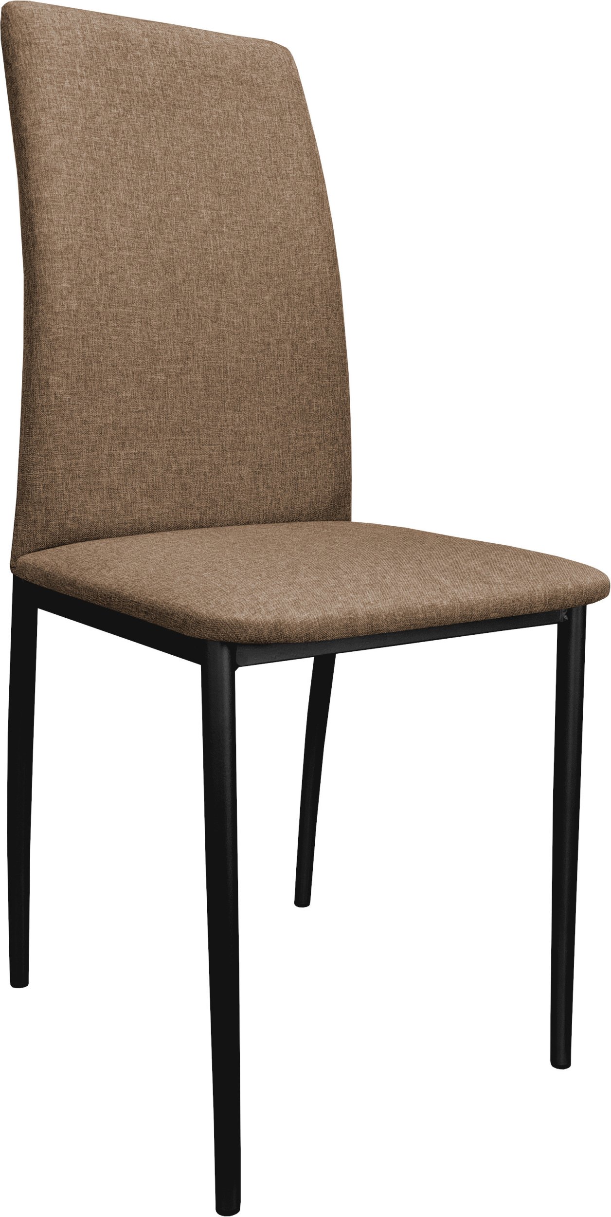 Krzesło tapicerowane ALAN stelaż czarny Sawana 25