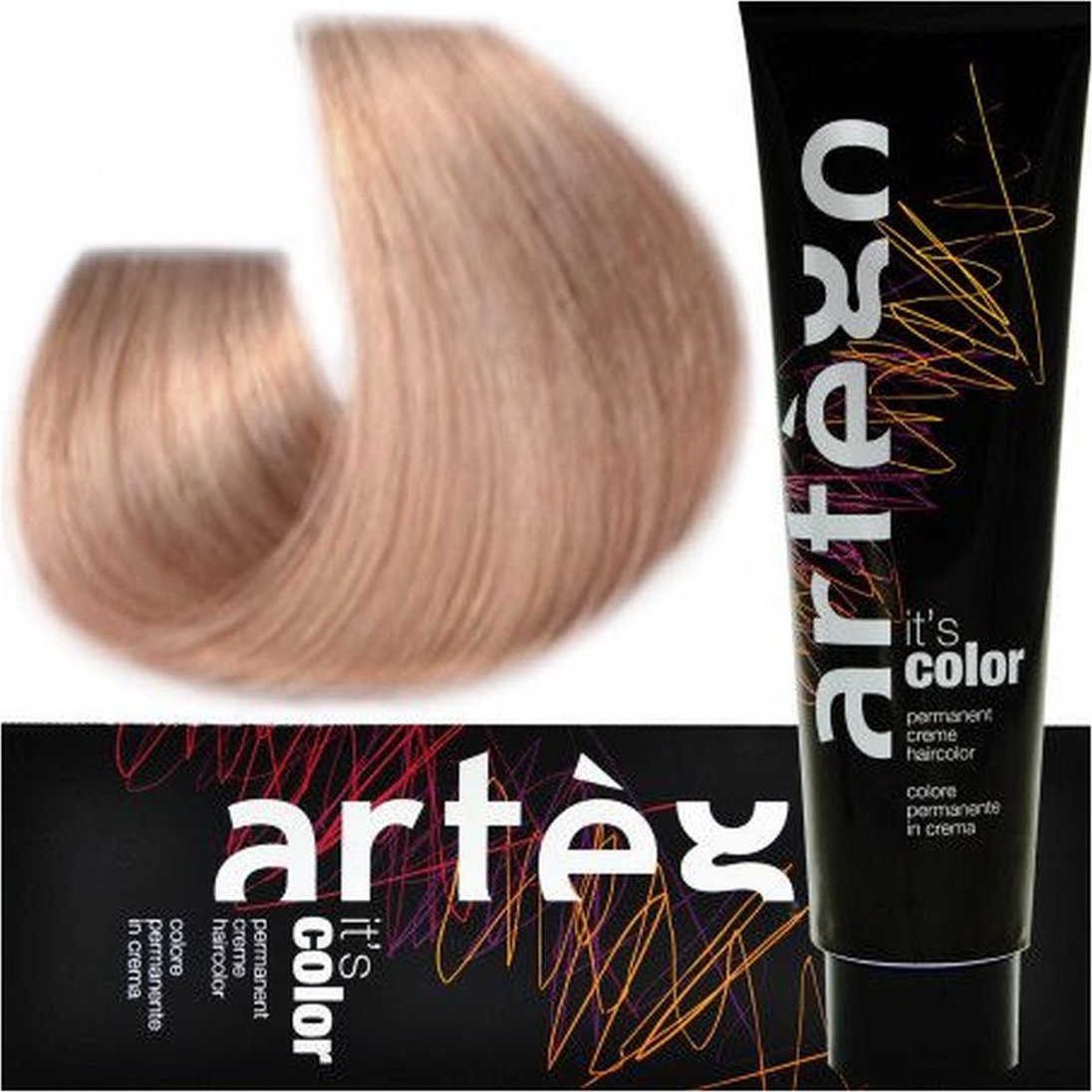 Artego Its Color Farba do włosów w kremie 150ml Platynowy Delikatny Fioletowy Blond (10.02 - 10NV)