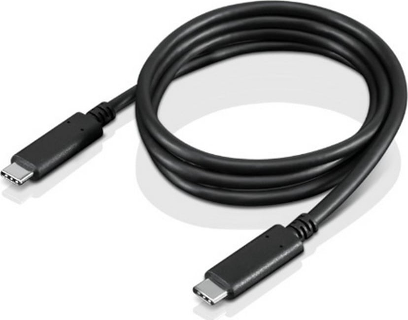 Kabel USB Lenovo USB-C - USB-C 1 m Czarny (FRU03X7610)