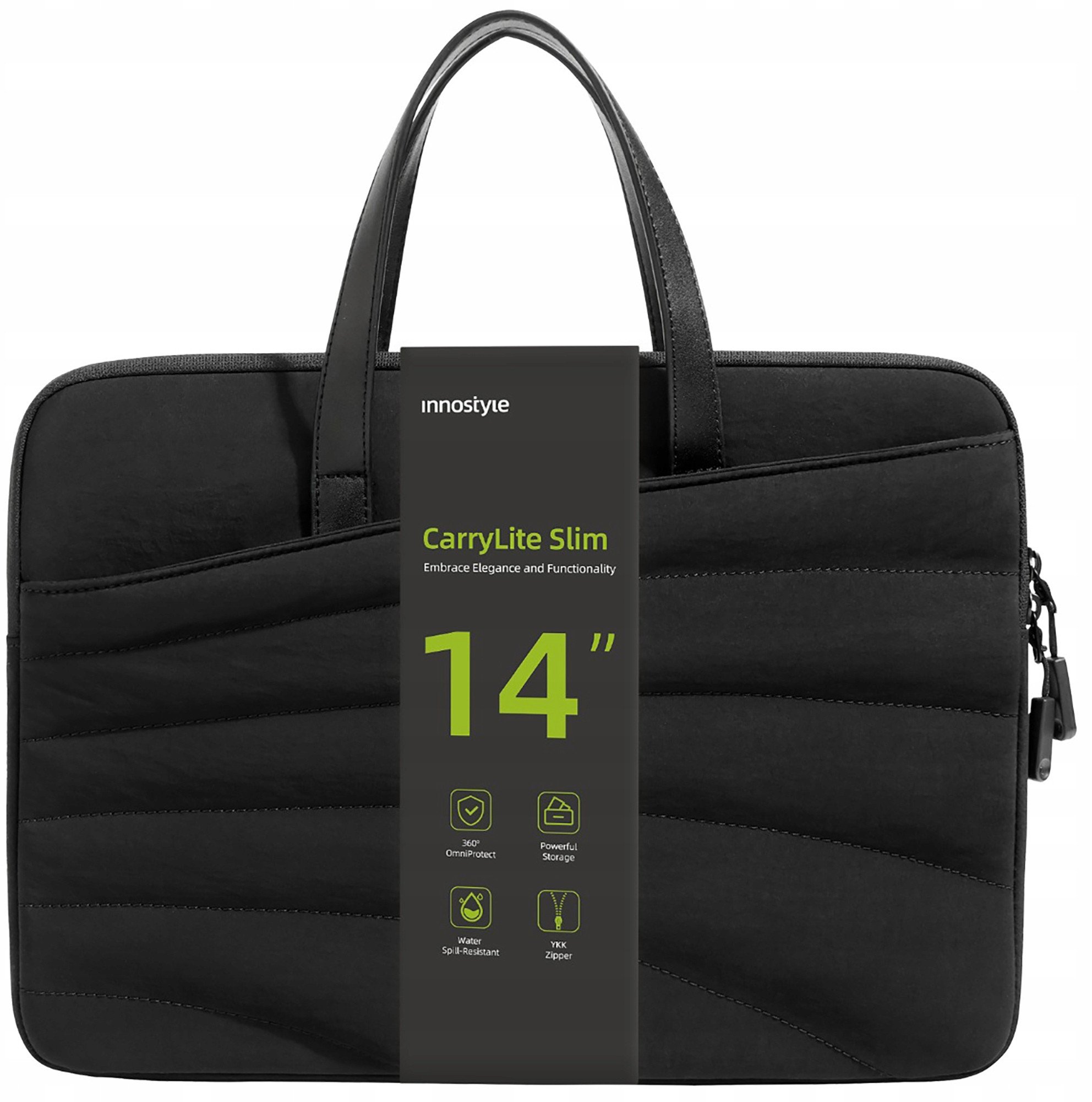 Torba Innostyle DAMSKA TORBA NA LAPTOPA 13 14 WODOODPORNA CARRYLITE SLIM CZARNA