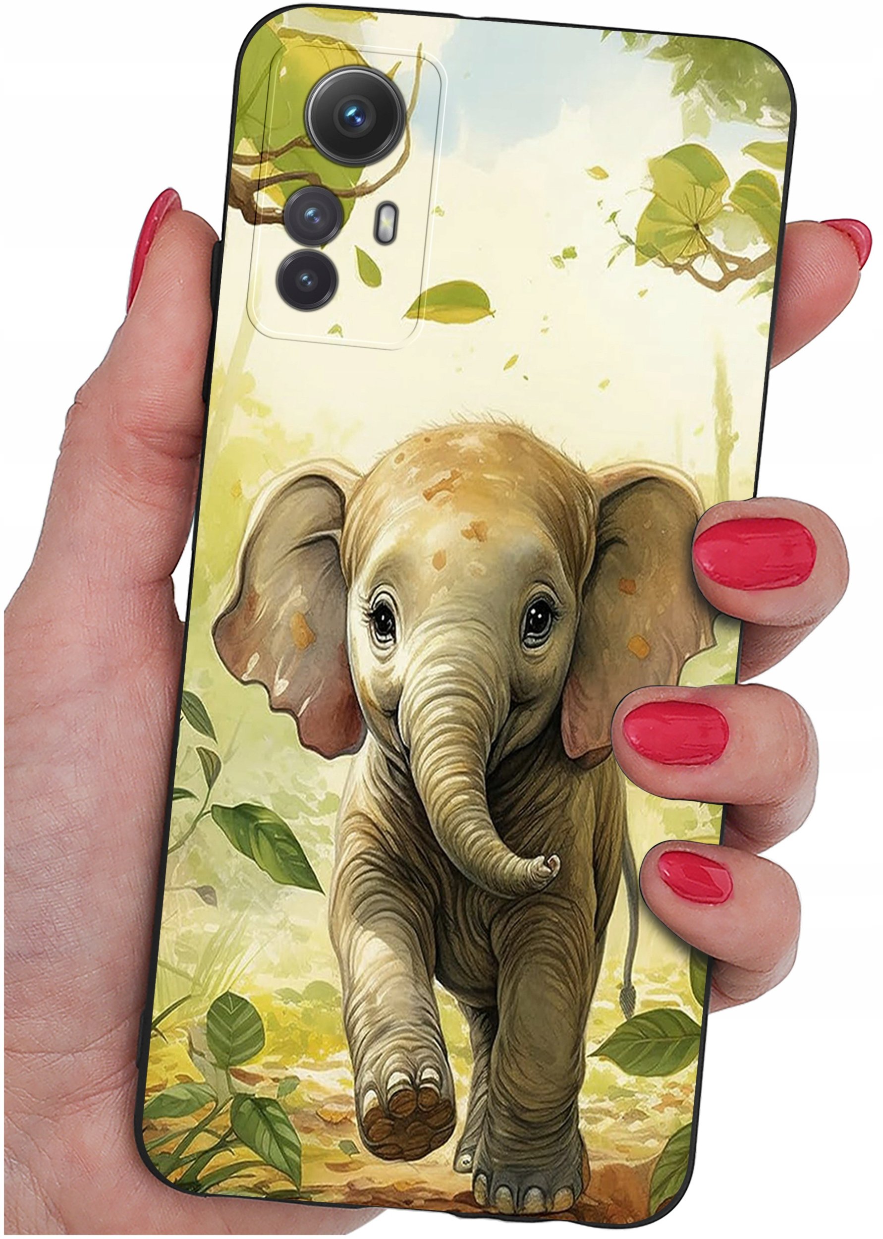 ETUI do Xiaomi Redmi Note 12S | WZORY | SILIKONOWE MATT CASE + SZKŁO 9H