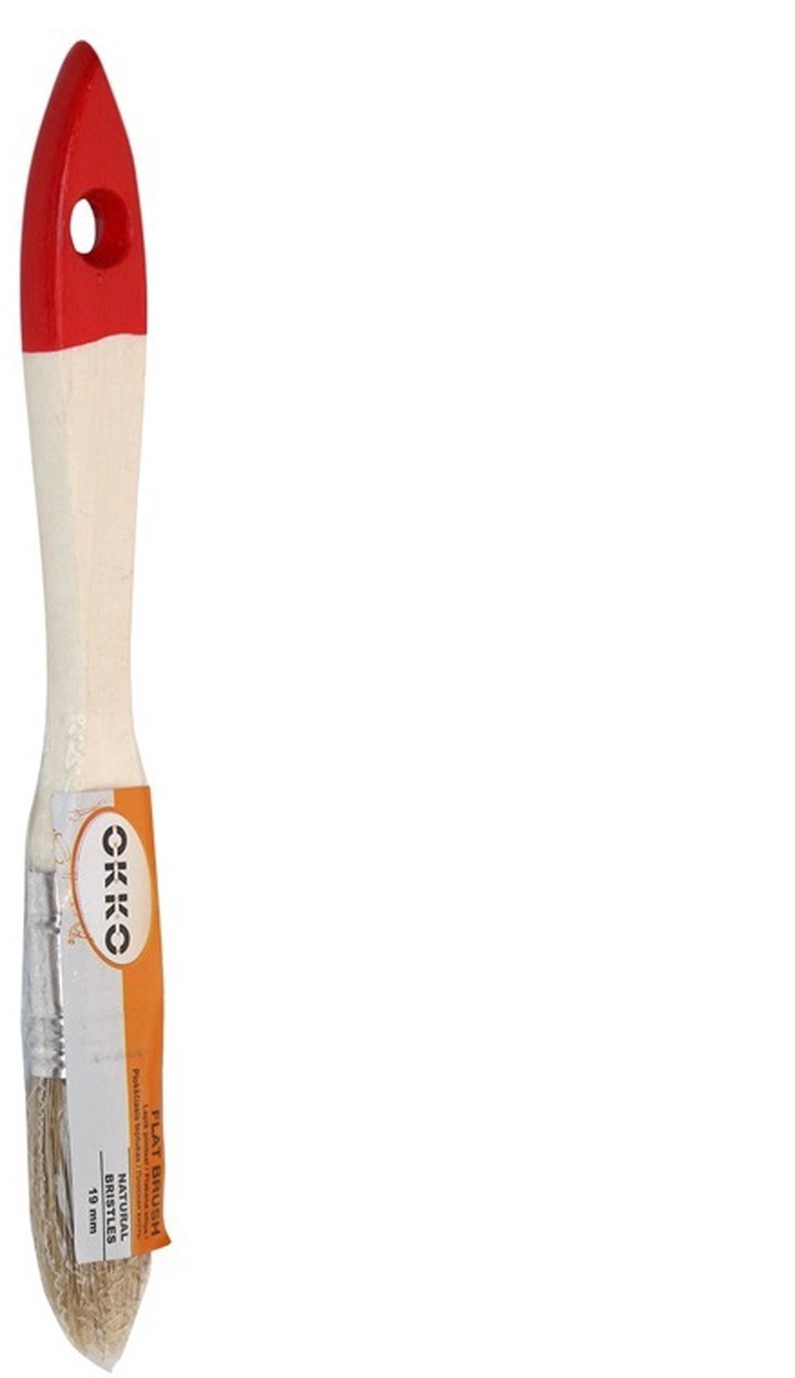 PLANE BRUSH WITH RED END OKKO 3/4IN