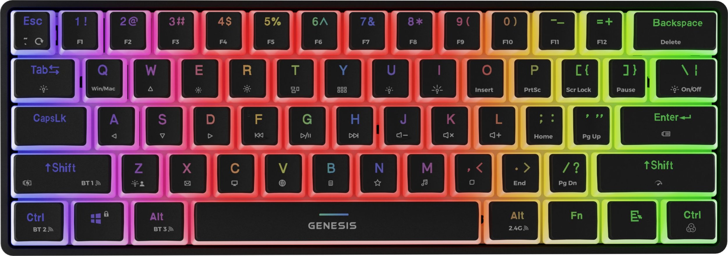 Klawiatura Genesis Thor 660 G2 Gateron Brown (NKG-2196)