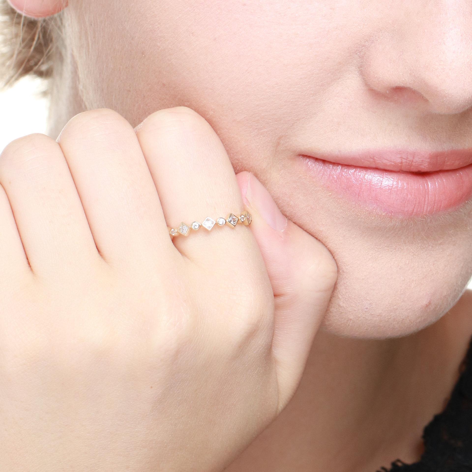 Rosanto Złoty pierścionek obrączka roz. 20 585 14k