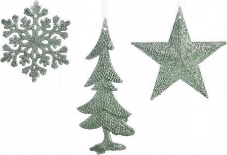 Kaemingk Zawieszka świąteczna na choinkę brokatowa