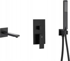 Bateria wannowa KFA 5139-401-81 / KFA / LOGON / ZESTAW WANNOWY PODTYNKOWY Z BATERIĄ 3 FUNKCYJNĄ, CZARNY /