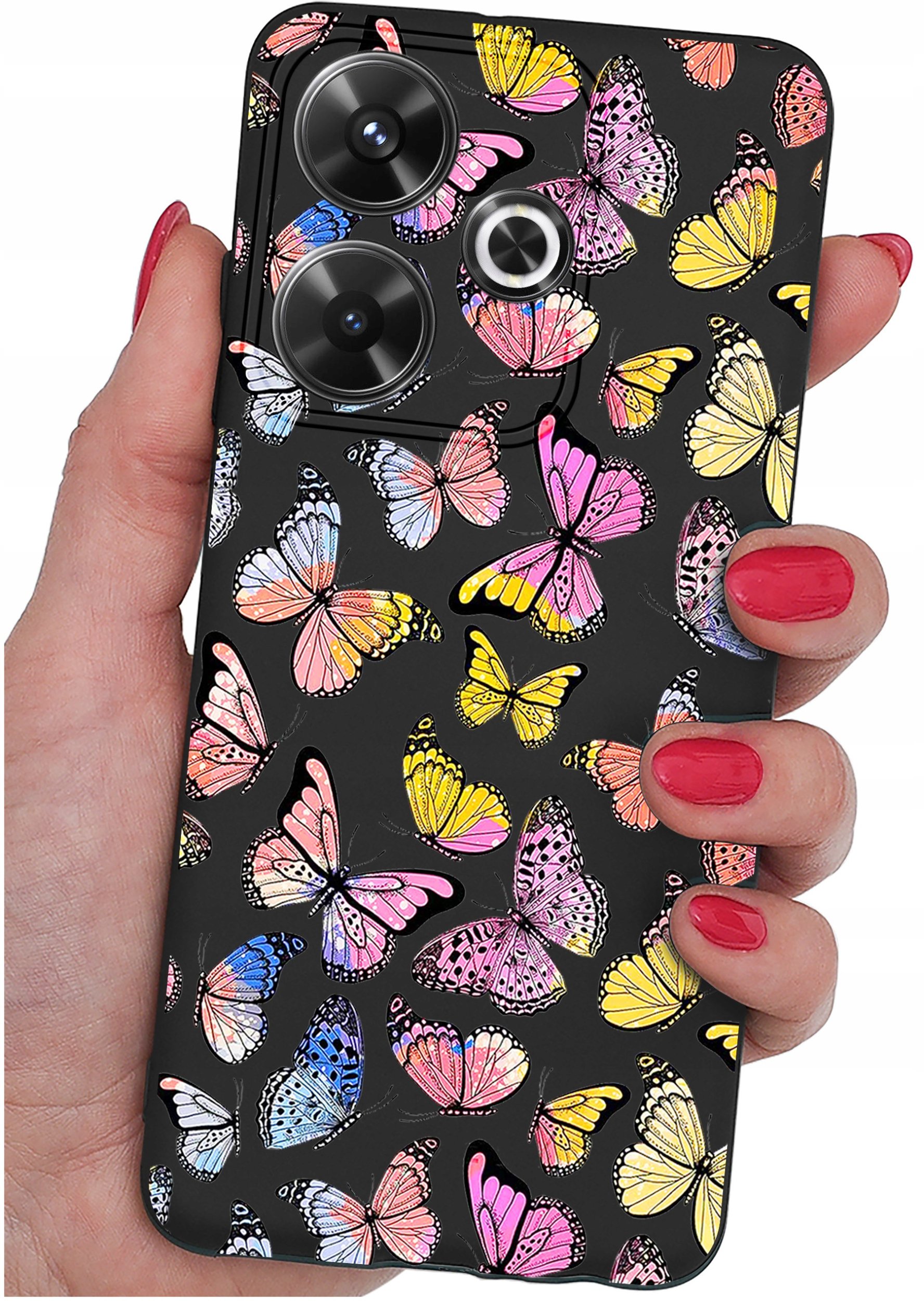 Etui do Xiaomi Redmi 13 4G WZORY |SILIKONOWE MATT CASE + SZKŁO 9H