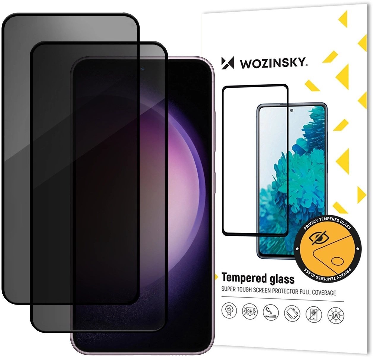Szkło prywatyzujące Wozinsky Privacy Glass na Samsung Galaxy S25 FE - 2 szt.