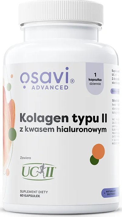 Osavi Osavi - Kolagen Typu II z Kwasem Hialuronowym, 60 kapsułek