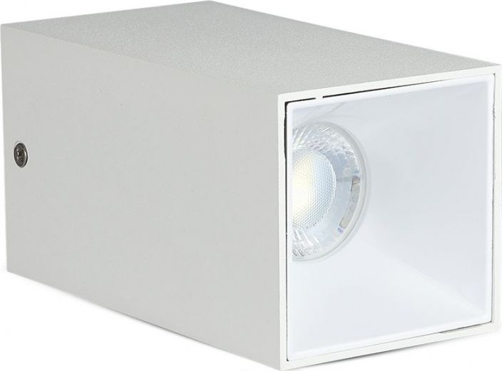 Lampa sufitowa V-TAC spot sufitowy VT-882 GU10 35W IP20 kwadrat 14 x 7,4 cm biały