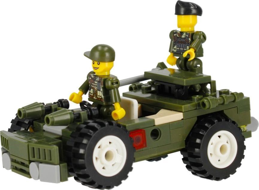 ALLEBLOX Klocki Militaria 3w1 Pojazd Wojskowy 180 elementów Alleblox AB3031
