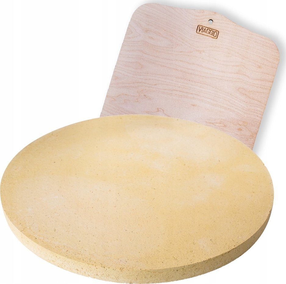 VIAGGIO KAMIEŃ DO PIZZY 35 CM + ŁOPATKA + GRATIS!