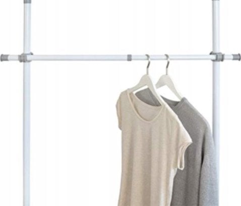 Wenko Szyna do garderoby, drążek do ubrań HERKULES 2 sztuki, 75-120cm, WENKO