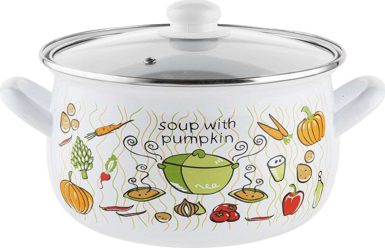 Emalia Pleszew Garnek emaliowany Emalia Polska Pleszew Lumino 22 cm 5,3 l