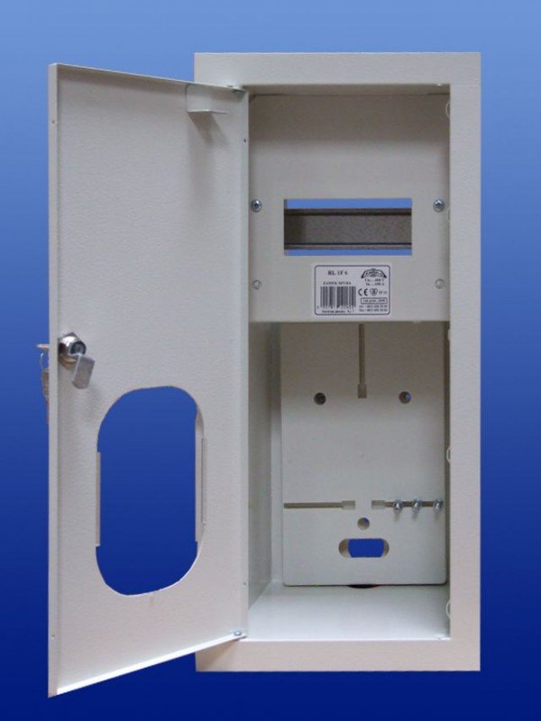 Sabaj Rozdzielnia podtynkowa licznikowa RL-1F6 ZSZ z oknem i zamkiem IP30 - 2-060