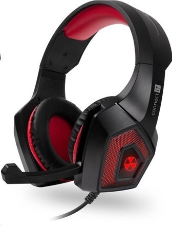 Słuchawki Connect IT Battle RNBW Ed. 2 Czerwone (CHP-5500-RD)