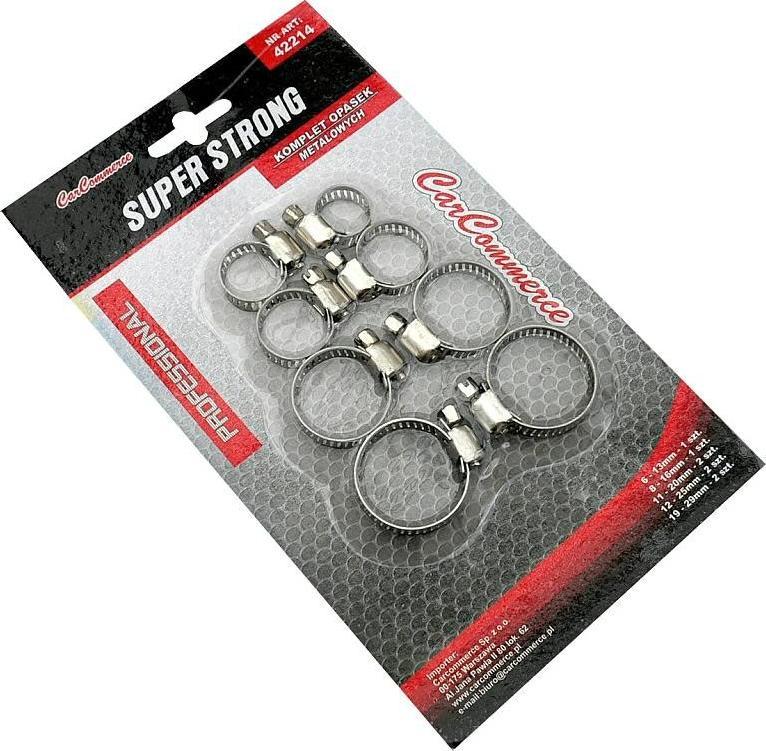 Carcommerce KOMPLET OPASEK METAL.8 szt.-SUPER STRONG