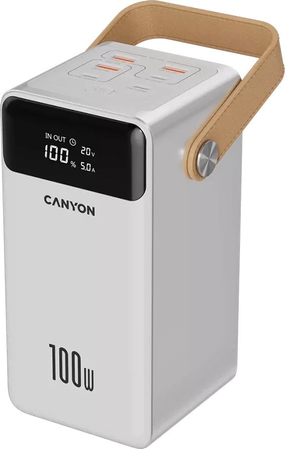 CANYON Powerbank OnPower 610 Aluminium 60000 mAh PD100W Biały